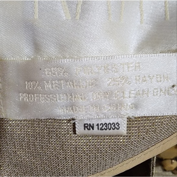 Karta metallic gold beaded front 50s 60s style cocktail party mini dress size Xs - Picture 5 of 10